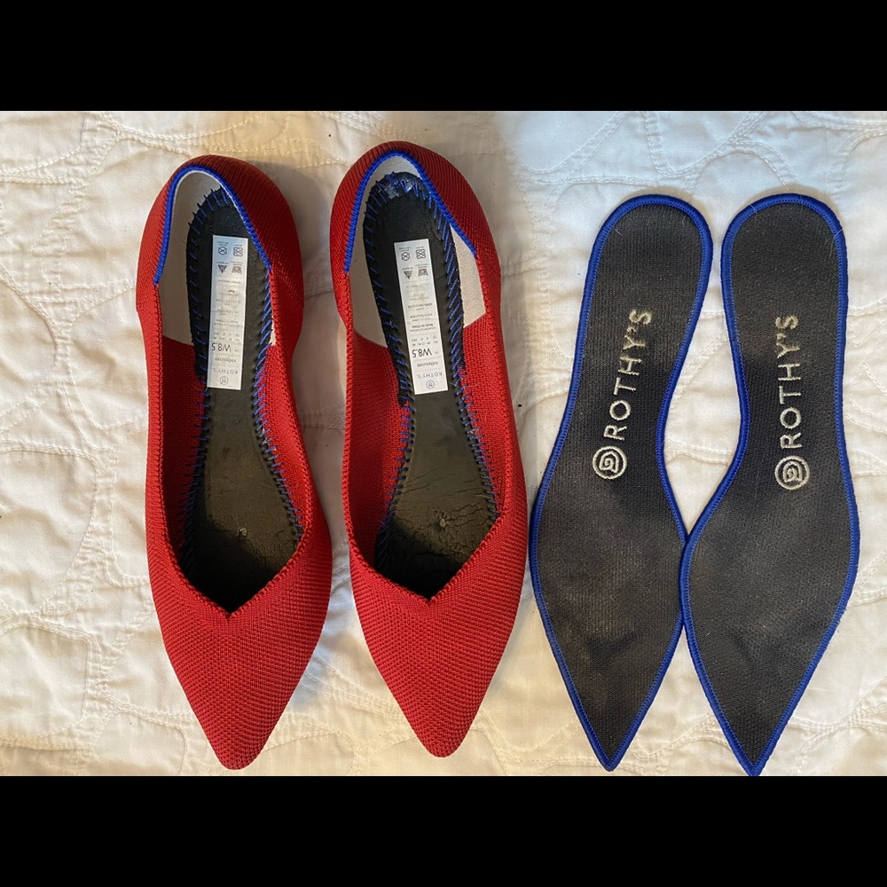 Rothy’s The Point in Chili Red